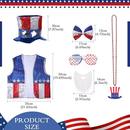 American Independence Day Patriotic Clothing Flag Accessories Party Supplies - AwwwCos