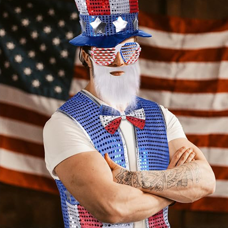 American Independence Day Patriotic Clothing Flag Accessories Party Supplies