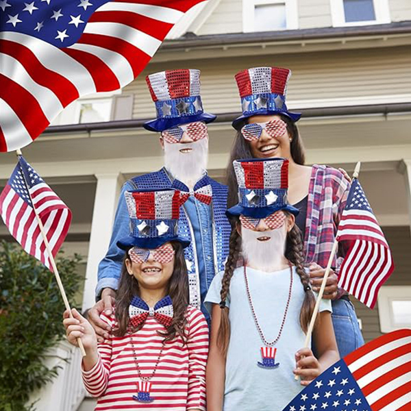 American Independence Day Patriotic Clothing Flag Accessories Party Supplies
