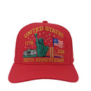 American US 250th Anniversary Hat 1776-2026 Patriotic Eagle Adjustable Cotton Cap