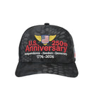 American US 250th Anniversary Hat 1776-2026 Patriotic Eagle Adjustable Cotton Cap