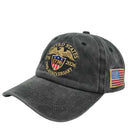 American US 250th Anniversary Hat 1776-2026 Patriotic Eagle Adjustable Cotton Cap