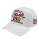 American US 250th Anniversary Hat 1776-2026 Patriotic Eagle Adjustable Cotton Cap