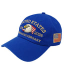 American US 250th Anniversary Hat 1776-2026 Patriotic Eagle Adjustable Cotton Cap