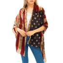 American US Patriotic Scarf Veterans Day Cosplay Prop Accessories Party Supplies