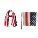 American US Patriotic Scarf Veterans Day Cosplay Prop Accessories Party Supplies