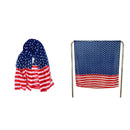 American US Patriotic Scarf Veterans Day Cosplay Prop Accessories Party Supplies