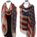 American US Patriotic Scarf Veterans Day Cosplay Prop Accessories Party Supplies