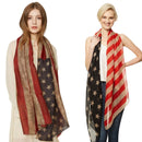 American US Patriotic Scarf Veterans Day Cosplay Prop Accessories Party Supplies