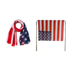American US Patriotic Scarf Veterans Day Cosplay Prop Accessories Party Supplies