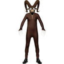 Animal 99 Nights In The Forest Goat Cosplay Costume Brown Jumpsuit - AwwwCos