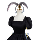 Anime Alien Stage Sua Cosplay Costume Black Square Neckline Dress Headband - AwwwCos