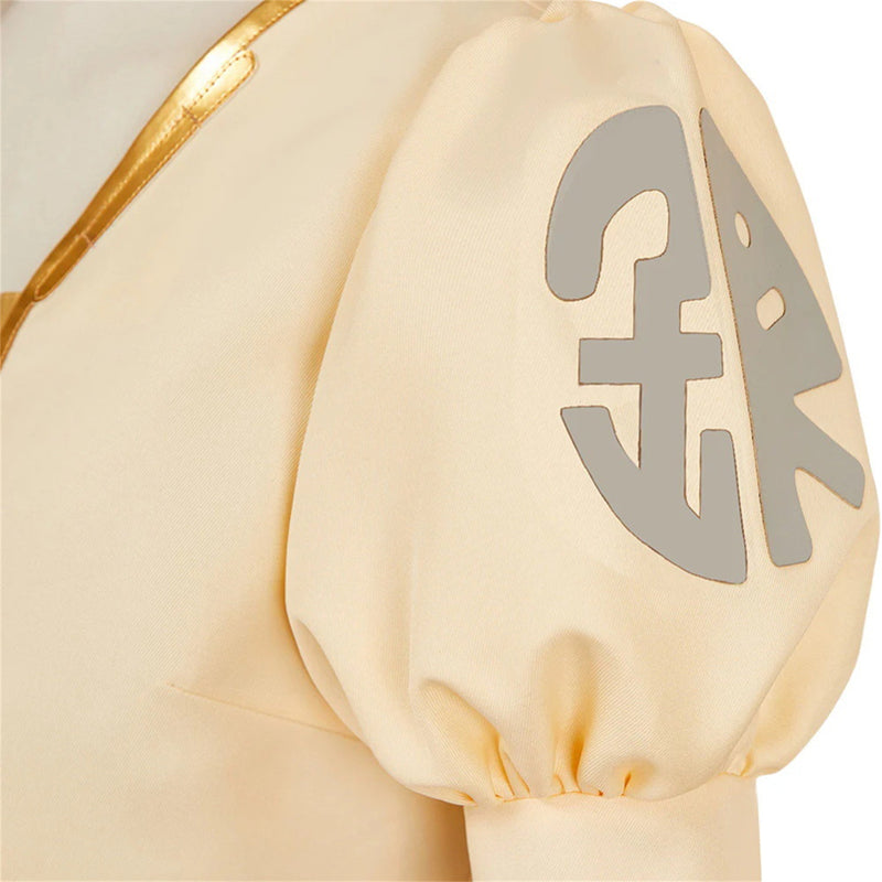 Anime Apocalypse Hotel Yachiyo Cosplay Costume Puff Sleeve Coat Dress - AwwwCos