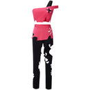 Anime Hazbin Hotel Cherri Bomb Costume Cutting Holes Suit Tops Shirt Pants