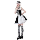 Anime Circus Clown Lolita Costumes Women Plaid Lolita Dress - AwwwCos
