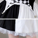 Anime Circus Clown Lolita Costumes Women Plaid Lolita Dress - AwwwCos