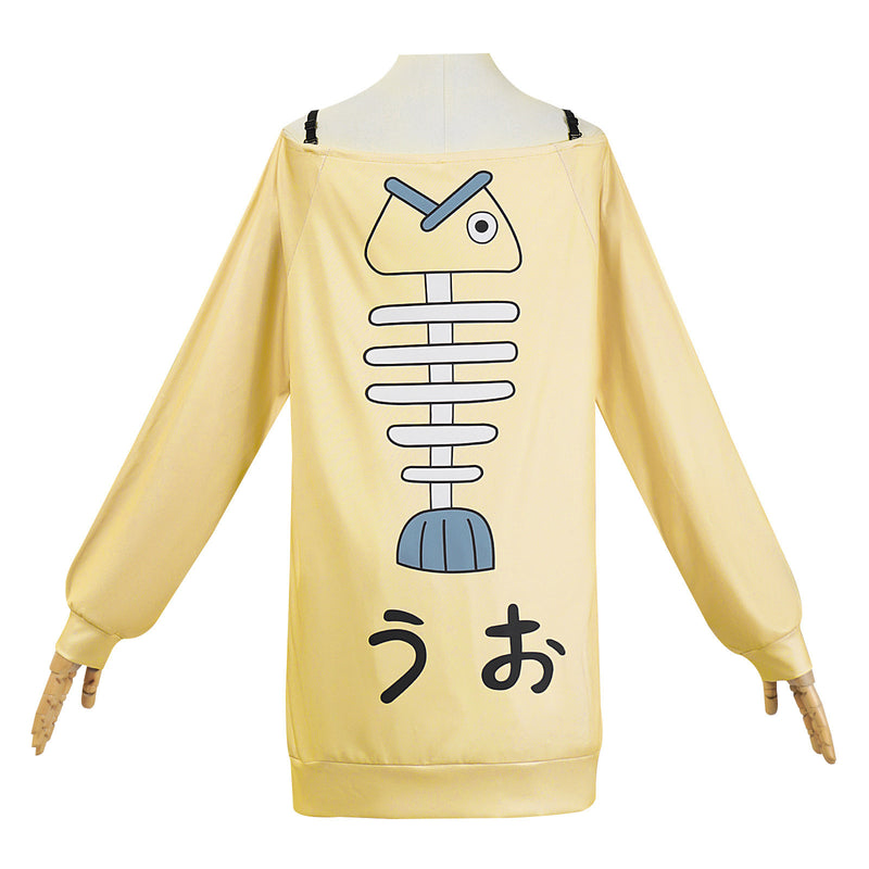 Anime Dandadan Ayase Seiko Cosplay Costume printed Yellow T-Shirt - AwwwCos