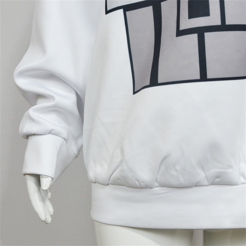 Anime Dandadan Momo Ayase Cosplay Costume white printed T-Shirt
