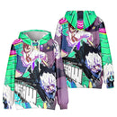 Anime Dandadan Okaran Ayase Fashion 3D Hoodie Cosplay Hooded Coat