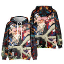 Anime Dandadan Okaran Ayase Fashion 3D Hoodie Cosplay Hooded Coat