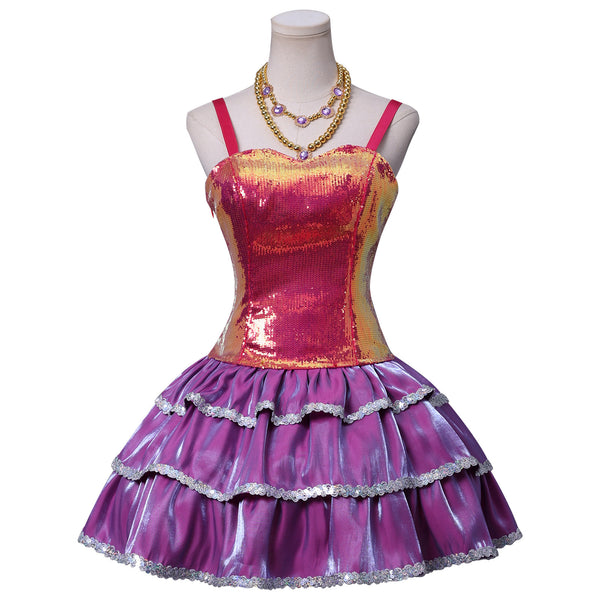 Anime Dreamhouse Barbie Cosplay Costume Party Mini Dress - AwwwCos