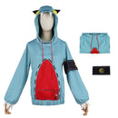 Anime Gachiakuta Guita Hebby Fantasia Cosplay Costume Blue Hooded Coat