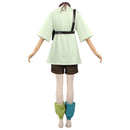 Anime Gachiakuta Rem Cosplay Costume Light Green Shirt Black Shorts Accessories