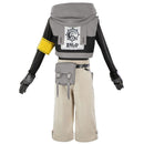 Anime Gachiakuta Rudo Cosplay Costume Hooded Vest Ivory Loose Pants