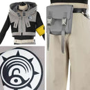 Anime Gachiakuta Rudo Cosplay Costume Hooded Vest Ivory Loose Pants