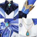 Game Anime Genshin Impact Focalors Cosplay Costume Uniform Hat
