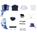 Game Anime Genshin Impact Focalors Cosplay Costume Uniform Hat