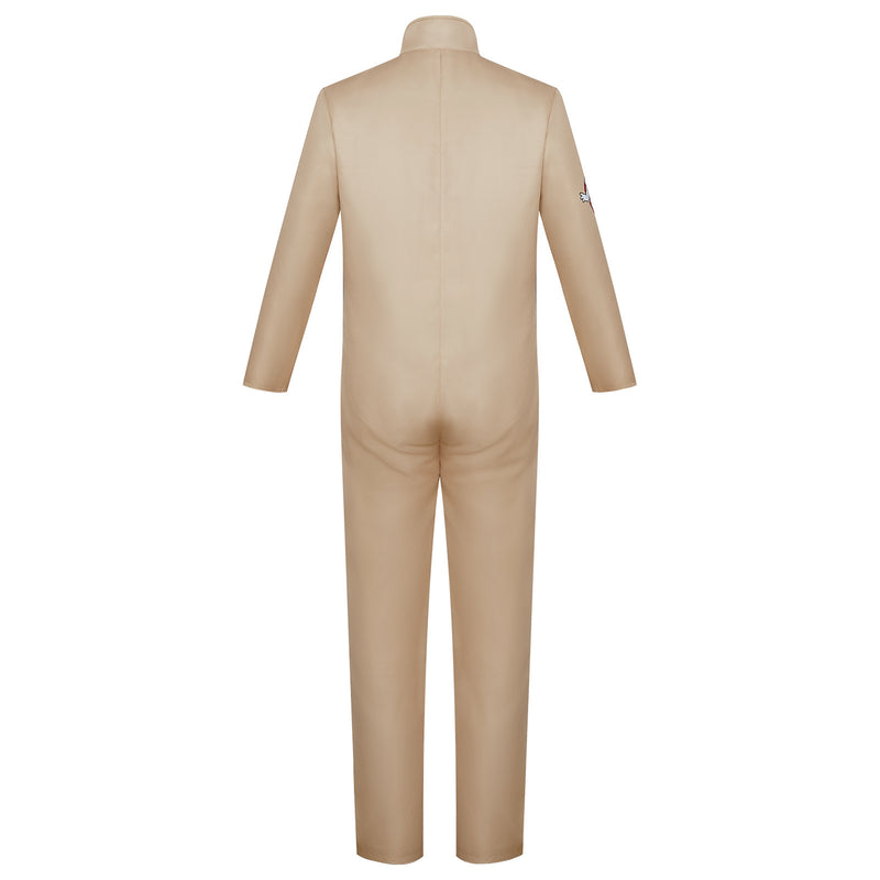Anime Ghostbusters Cosplay Costume Lightweight Brown Jumpsuit - AwwwCos