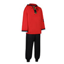 Anime Gokurakugai Aruma Cosplay Costume Men Red Top Black Knickerbockers - AwwwCos