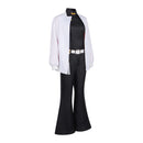 Anime Gokurakugai Michi Saotome Cosplay Costume Black Top bell-Bottoms - AwwwCos