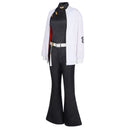 Anime Gokurakugai Michi Saotome Cosplay Costume Black Top bell-Bottoms - AwwwCos
