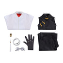 Anime Gokurakugai Michi Saotome Cosplay Costume Black Top bell-Bottoms - AwwwCos