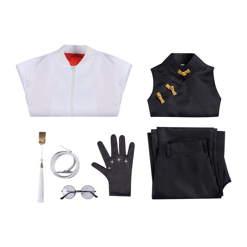 Anime Gokurakugai Michi Saotome Cosplay Costume Black Top bell-Bottoms