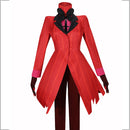 Anime Hazbin Hotel Alastor Cosplay Costume Red Suit Jacket Coat Shirt Pants Gloves