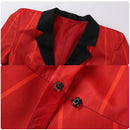 Anime Hazbin Hotel Alastor Cosplay Costume Red Suit Jacket Coat Shirt Pants Gloves