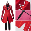 Anime Hazbin Hotel Alastor Cosplay Costume Suit Jacket Coat Shirt Pants Gloves