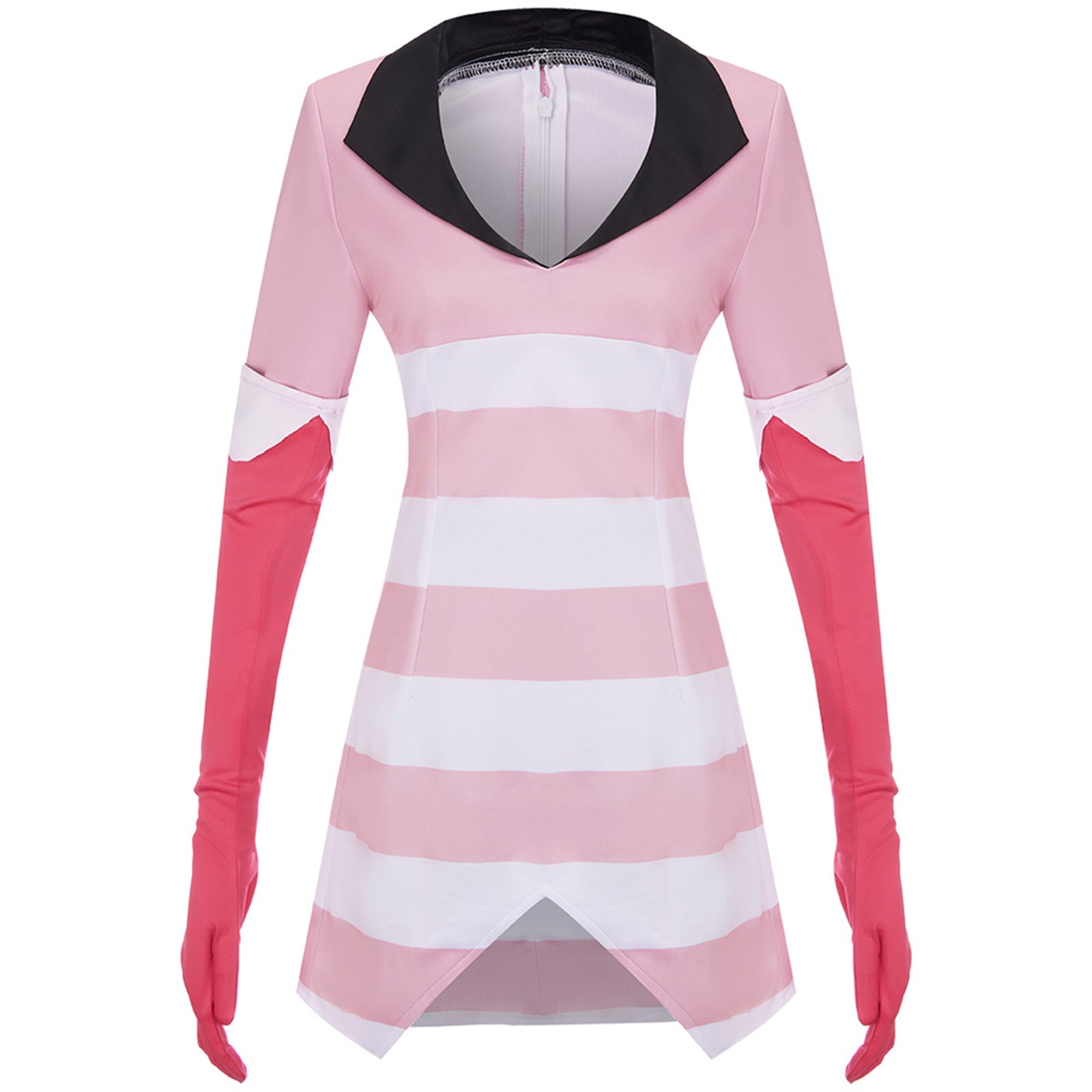 Anime Hazbin Hotel Angel Dust Cosplay Costume Suit Sweatershirt Gloves