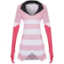 Anime Hazbin Hotel Angel Dust Cosplay Costume Suit Sweatershirt Gloves