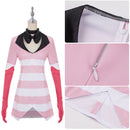 Anime Hazbin Hotel Angel Dust Cosplay Costume Suit Sweatershirt Gloves