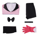 Anime Hazbin Hotel Angel Dust Cosplay Costume Suit Sweatershirt Gloves