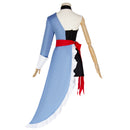 Hazbin COS Hotel Vaggie Cosplay Costume Women Blue Dress Asymmetrical Skirt