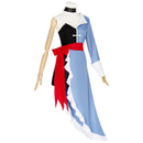 Hazbin COS Hotel Vaggie Cosplay Costume Women Blue Dress Asymmetrical Skirt