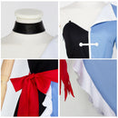 Hazbin COS Hotel Vaggie Cosplay Costume Women Blue Dress Asymmetrical Skirt