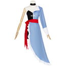 Hazbin COS Hotel Vaggie Cosplay Costume Women Blue Dress Asymmetrical Skirt