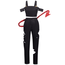 Anime Helluva Boss Helluva Cosplay Costume Tops Pants Suit with Tail Halloween Outfits Uniform - AwwwCos