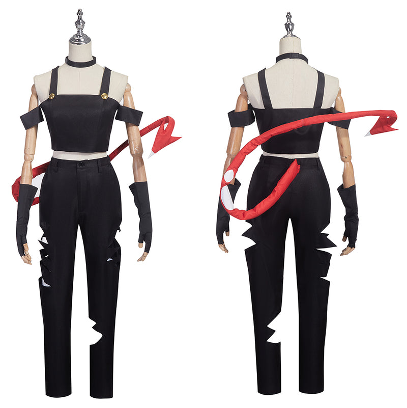 Anime Helluva Boss Helluva Cosplay Costume Tops Pants Suit with Tail Halloween Outfits Uniform